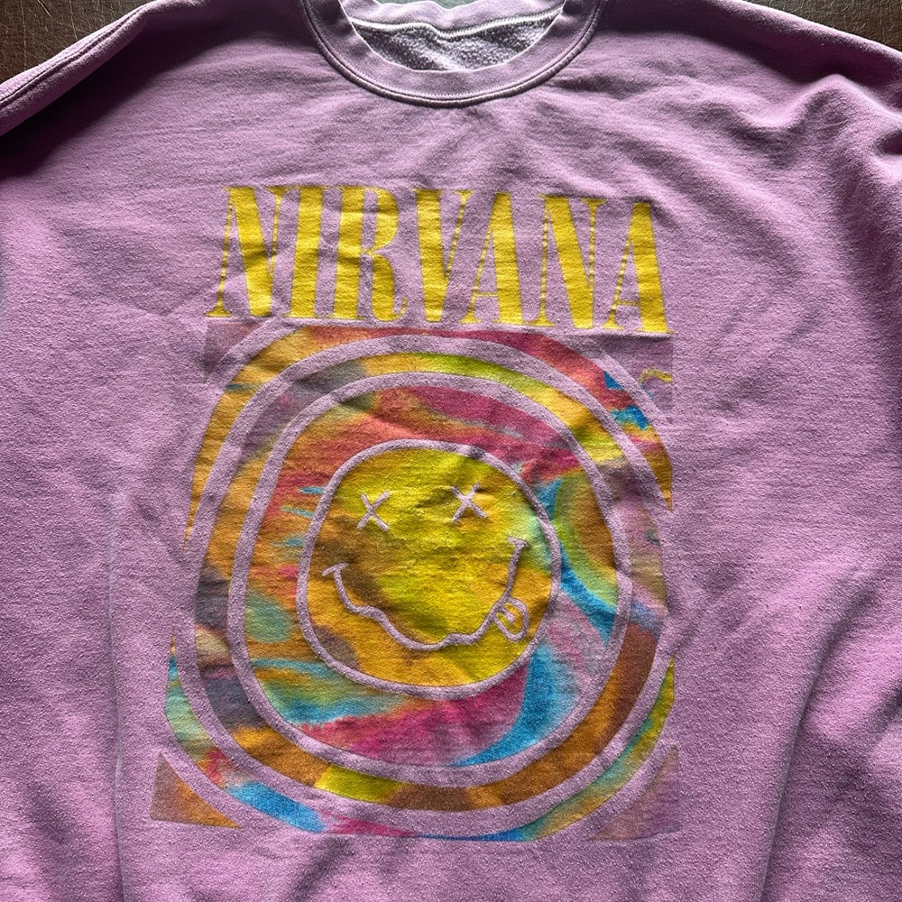 Nirvana Graphic Sweatshirt Urban Outfitters
